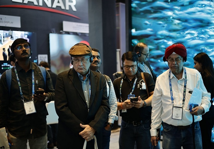 2027年印度孟买音视频集成及视听展览会InfoComm India行业机械设备展品展台实拍