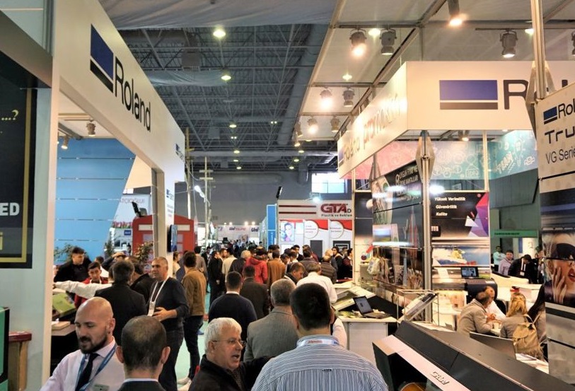 2025年土耳其印刷及广告标识展FESPA Eurasia展馆内部展台环境实拍
