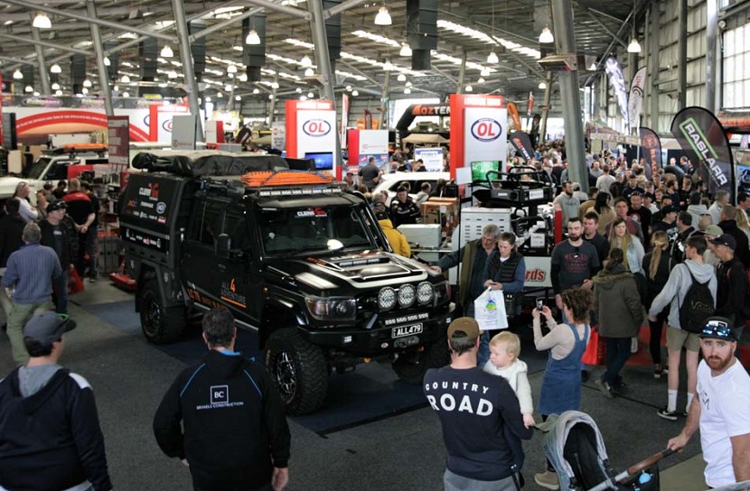2027年澳洲澳大利亚布里斯班越野车、钓具、户外露营用品展 National 4x4 Outdoors Show展馆内部展台环境实拍