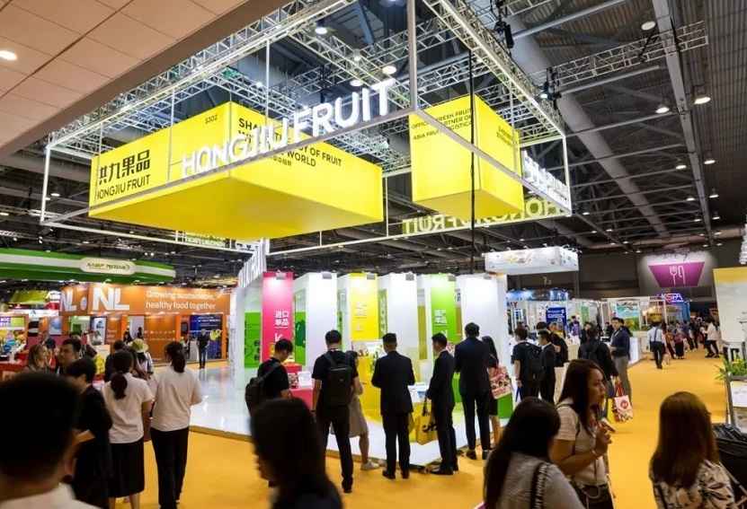 2027年香港国际果蔬展ASIA FRUIT LOGISTICA参展商与海外采购商展台洽谈现场