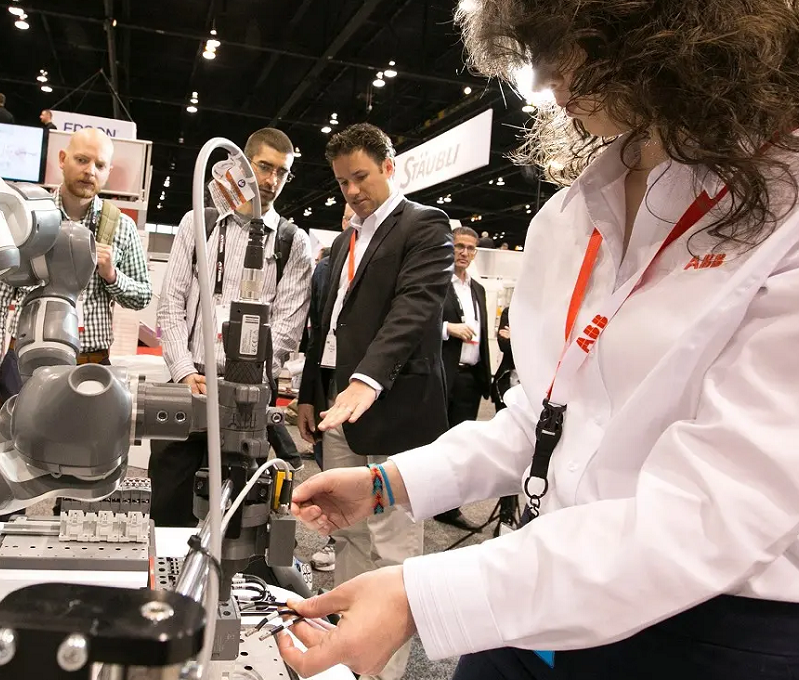2027年美国工业自动化及机器人展览会AUTOMATE展馆内部展台环境实拍