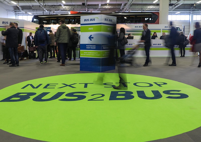 2028年德国柏林客车巴士展览会BUS2BUS展馆内部展台环境实拍
