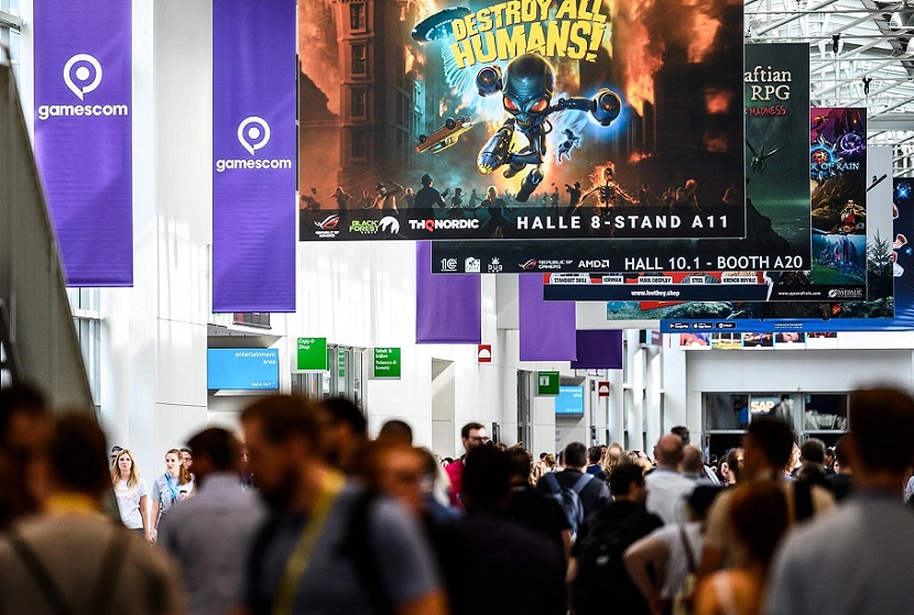 2027年德国科隆游戏展览会Gamescom展馆内部展台环境实拍