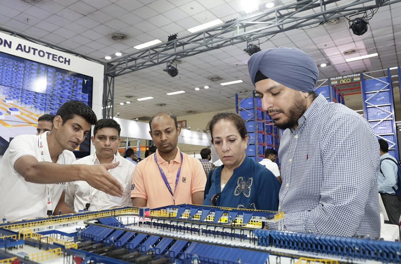2027年印度新德里仓储运输物流展览会India Warehousing Show展馆现场,专业观众参观实况