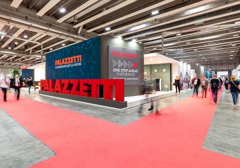 2028年意大利维罗纳壁炉及烧烤展览会Progetto Fuoco展馆内部展台环境实拍