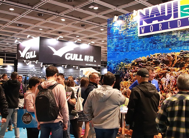 2026年香港国际潜水及度假旅游展DRT SHOW HongKong展馆现场，专业观众参观实况