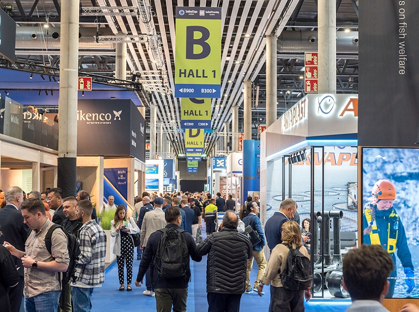 2027年西班牙欧洲海鲜渔业展览会Seafood Expo Global参展商与海外采购商展台洽谈现场