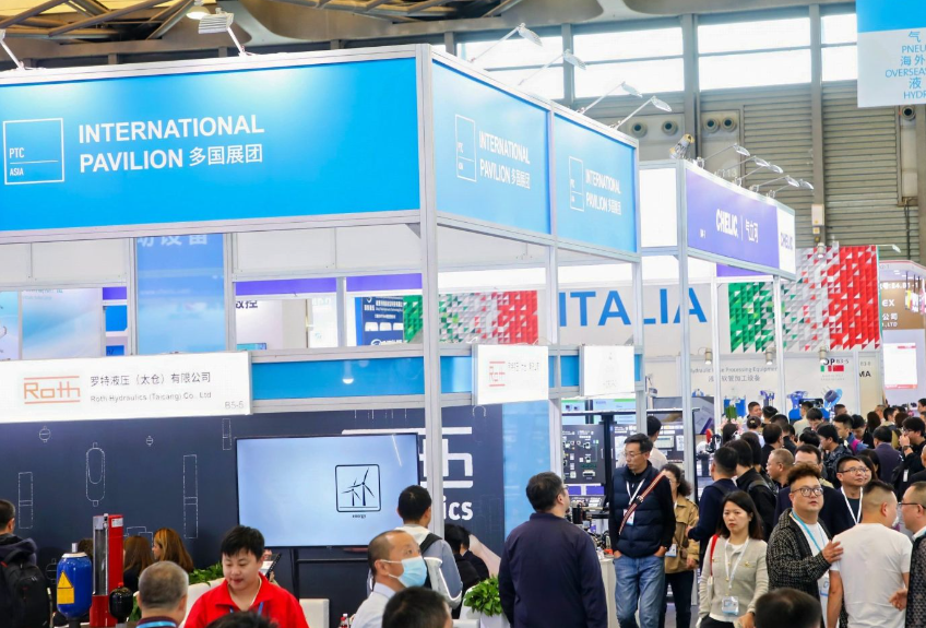 2026年上海国际动力传动与控制技术展览会PTCPTC Asia展馆现场，专业观众参观实况
