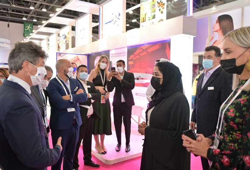 2026年中东迪拜美容展览会Beautyworld Middle East展馆现场,专业观众参观实况