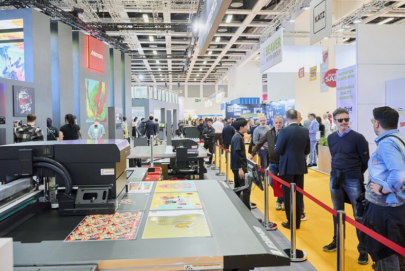 2028年芬兰广告印刷展览会Sign Print & Promotion行业机械设备展品展台实拍