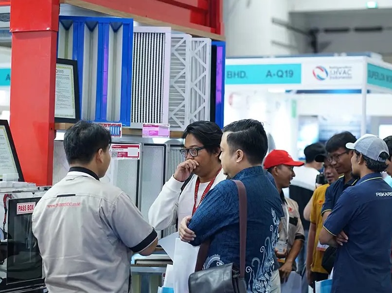 2027年印尼雅加达暖通制冷、空调展览会Refrigeration & HVAC Indonesia行业机械设备展品展台实拍