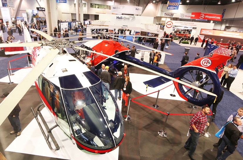 2027年英国伦敦直升机展览会Helitech Expo展馆现场,专业观众参观实况