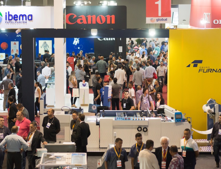 2026年巴西圣保罗印刷展览会Expoprint Latin America展馆现场，专业观众参观实况