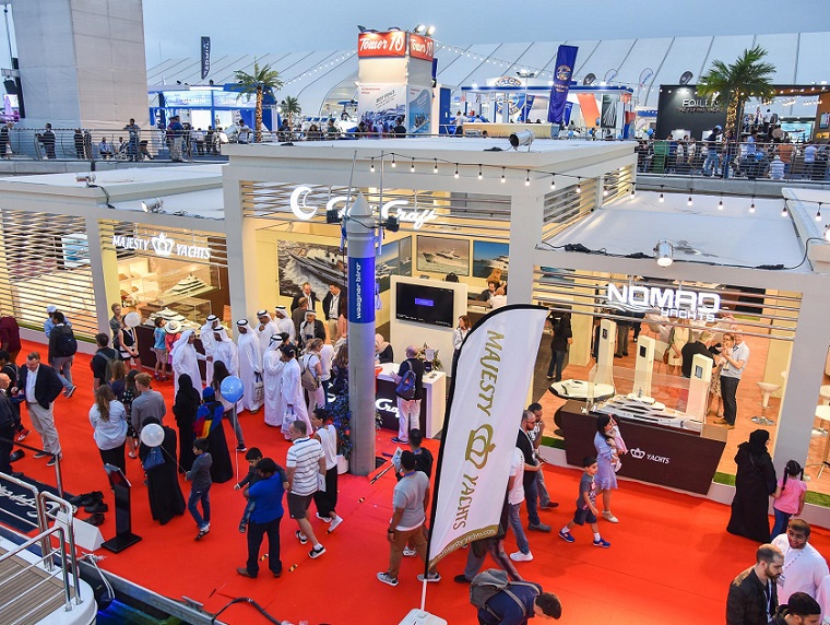 2026年中东阿联酋迪拜游艇展览会Dubai International Boat show展馆内部展台环境实拍
