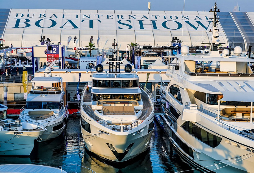 2026年中东阿联酋迪拜游艇展览会Dubai International Boat show行业机械设备展品展台实拍