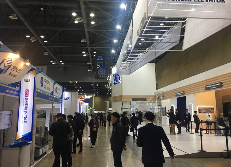 2026年韩国首尔电梯展览会ILEK展馆内部展台环境实拍