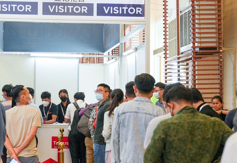 2026年柬埔寨太阳能光伏展览会CamSolar展馆内部展台环境实拍