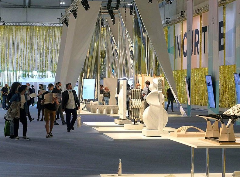 2026年意大利维罗纳石材展览会MARMOMAC参展商与海外采购商展台洽谈现场