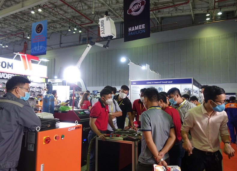 2027年越南河内工业机械及机床金属加工展览会VINAMAC EXPO行业机械设备展品展台实拍