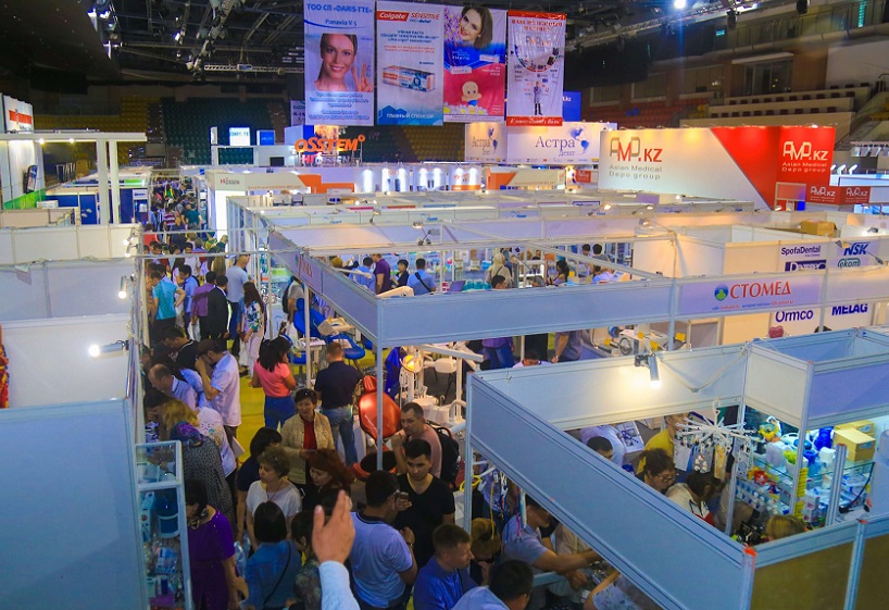 2027年哈萨克斯坦口腔展览会Kazakhstan Dental Expo展馆现场,专业观众参观实况