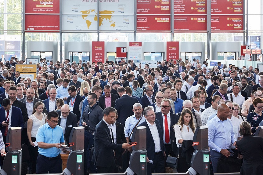 2027年德国慕尼黑运输物流展览会Transport Logistic展馆现场，专业观众参观实况