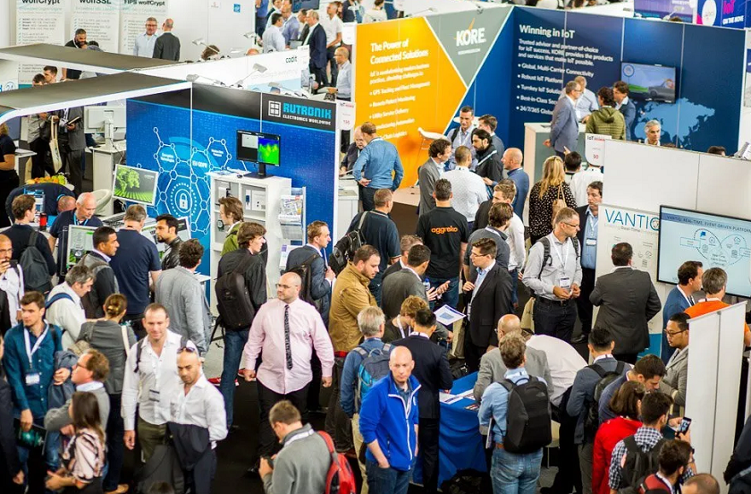 2027年美国圣何塞区块链展览会Blockchain Expo North America展馆内部展台环境实拍