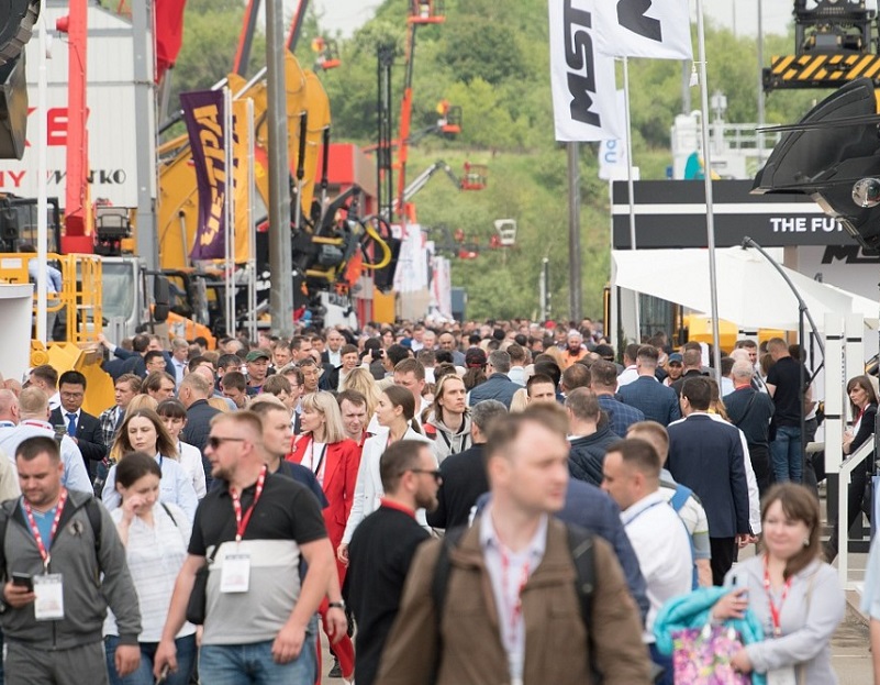2027年俄罗斯莫斯科工程机械宝马展览会BAUMA CTT Russia展馆内部展台环境实拍
