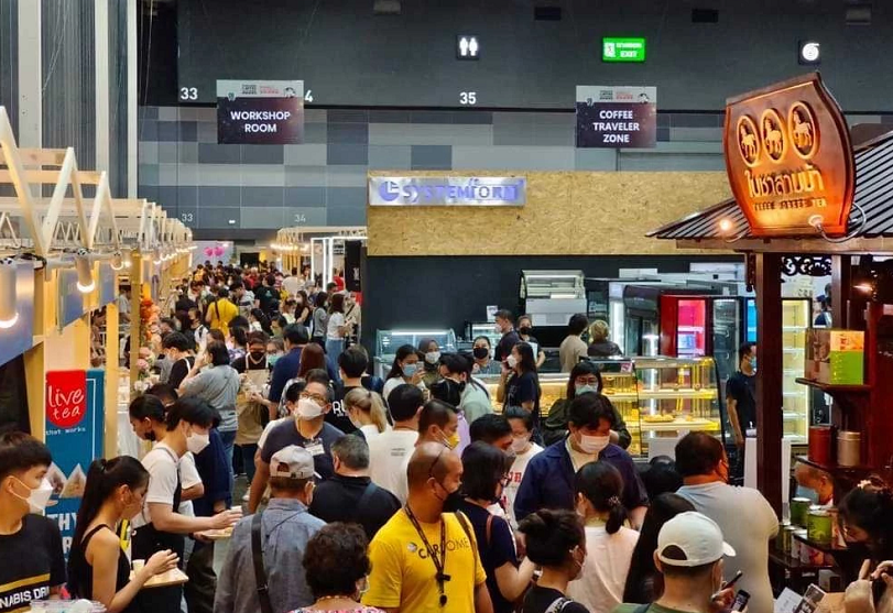 2026年泰国东盟咖啡茶、烘焙、冰淇淋展ASEAN Café Show参展商与海外采购商展台洽谈现场