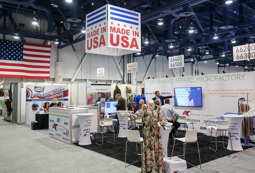 2026年美国纽约面料、家纺展Texworld USA展馆现场,专业观众参观实况