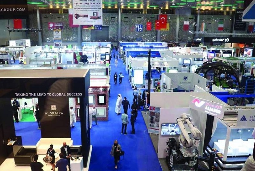 2026年卡塔尔多哈建材展览会Project Qatar展馆现场，专业观众参观实况