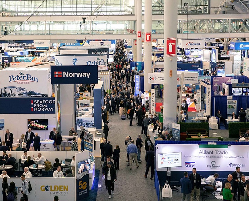 2027年美国波士顿渔业水产海鲜展-北美海鲜展Seafood Expo North America展馆内部展台环境实拍