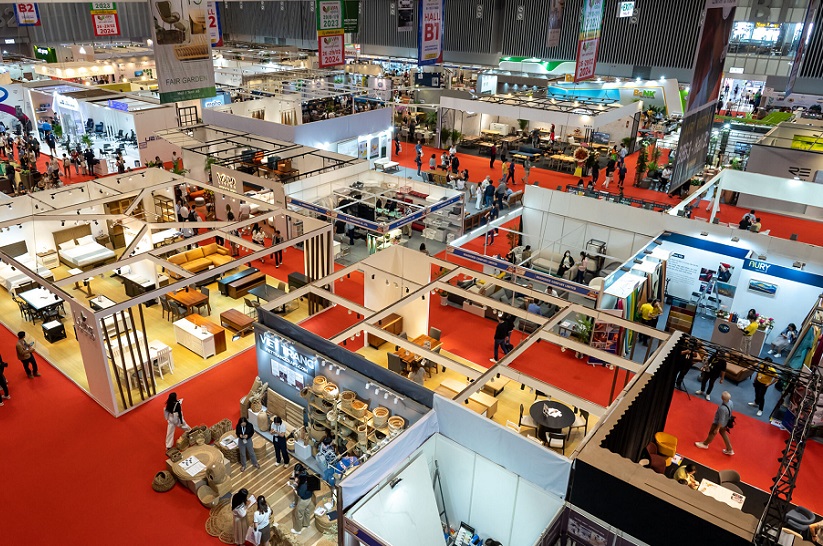 2027年越南胡志明家具展览会HawaHawa Expo展馆内部展台环境实拍