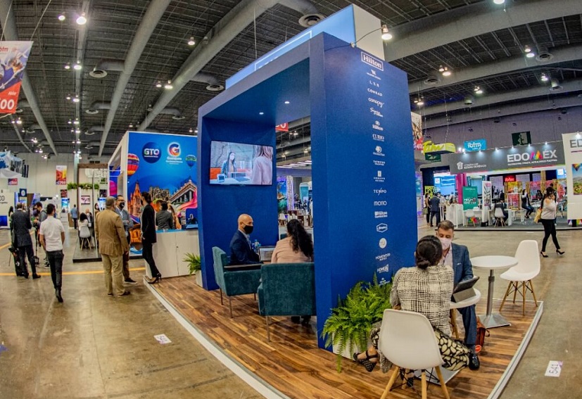 2027年墨西哥贸易展览会ibtm AMERICAS参展商与海外采购商展台洽谈现场