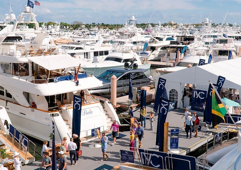 2027年美国佛罗里达游艇展览会PBIBSPalm Beach International Boat Show参展商与海外采购商展台洽谈现场