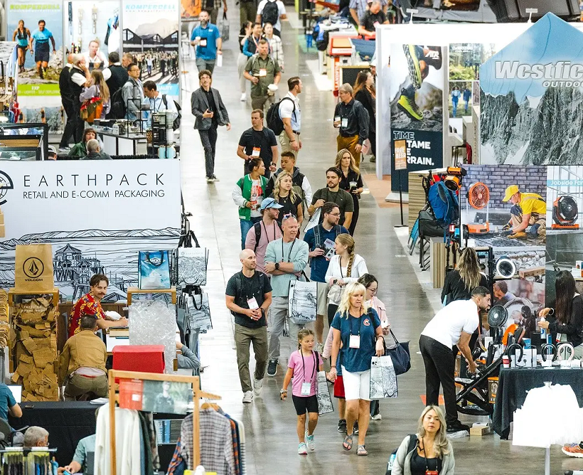 2027年美国户外运动用品展览会Outdoor Retailer展馆内部展台环境实拍