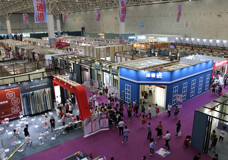 2027年绍兴柯桥中国轻纺城窗帘布艺墙布地毯展Keqiao Curtain Exhibition行业机械设备展品展台实拍