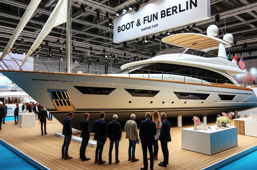 2026年德国柏林游艇展览会BOOT&FUN BERLIN展馆现场,专业观众参观实况