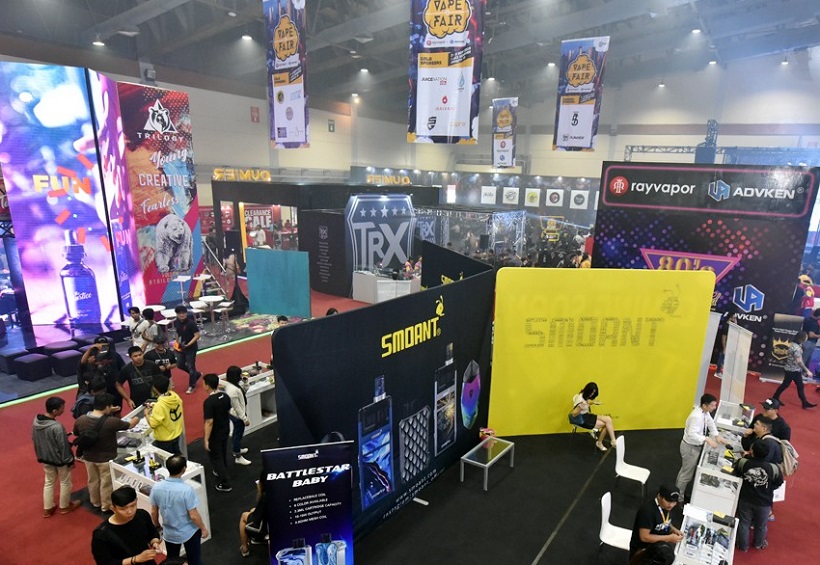 2025年印尼雅加达电子烟展览会Vape Fair行业机械设备展品展台实拍