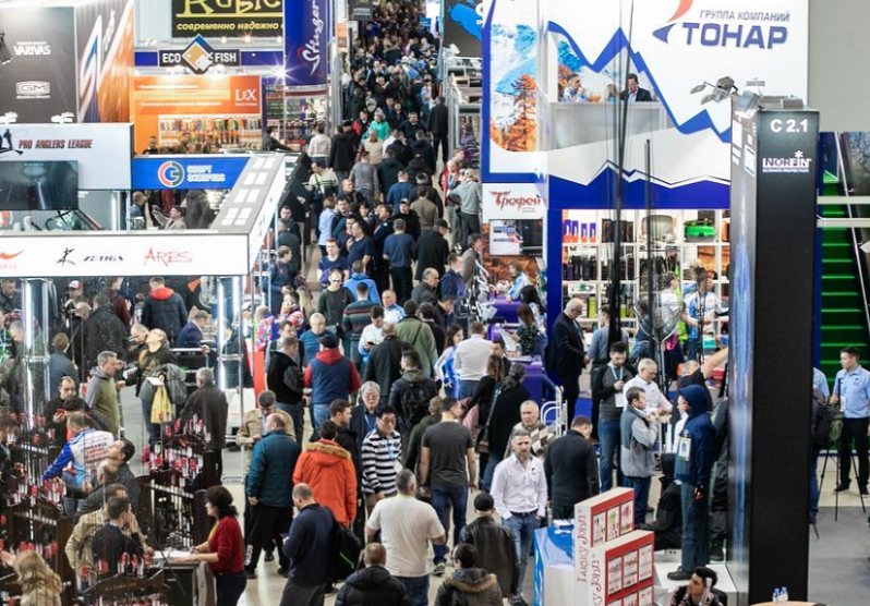 2026年俄罗斯莫斯科户外用品及狩猎钓具展览会Hunting and Fishing in Russia展会现场产品演示与行业交流活动