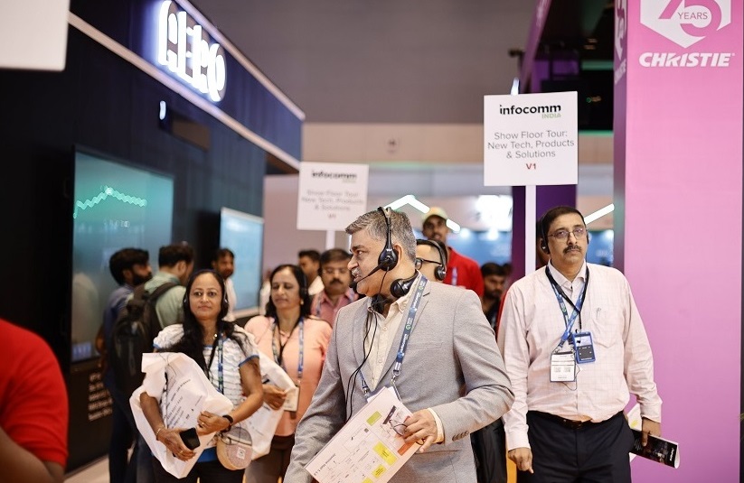 2027年印度孟买音视频集成及视听展览会InfoComm India展馆现场,专业观众参观实况