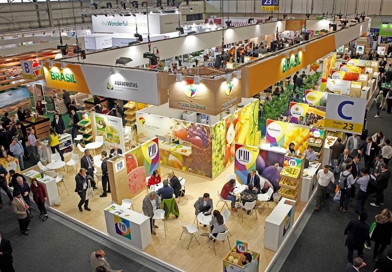 2027年德国柏林果蔬展览会FRUIT LOGISTICA展馆内部展台环境实拍