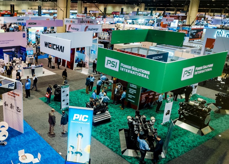 2027年美国电力展览会PowerGen International展馆现场，专业观众参观实况
