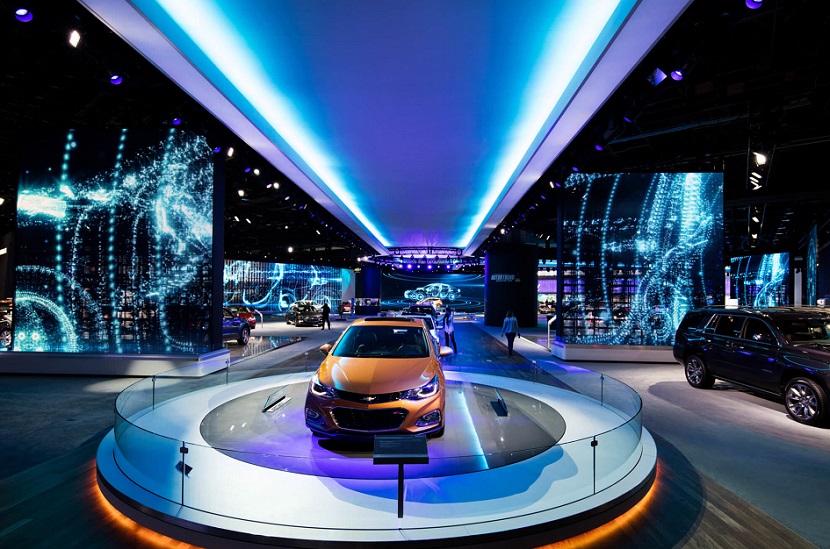 2027年北美车展-美国底特律车展Detroit Auto Show行业机械设备展品展台实拍