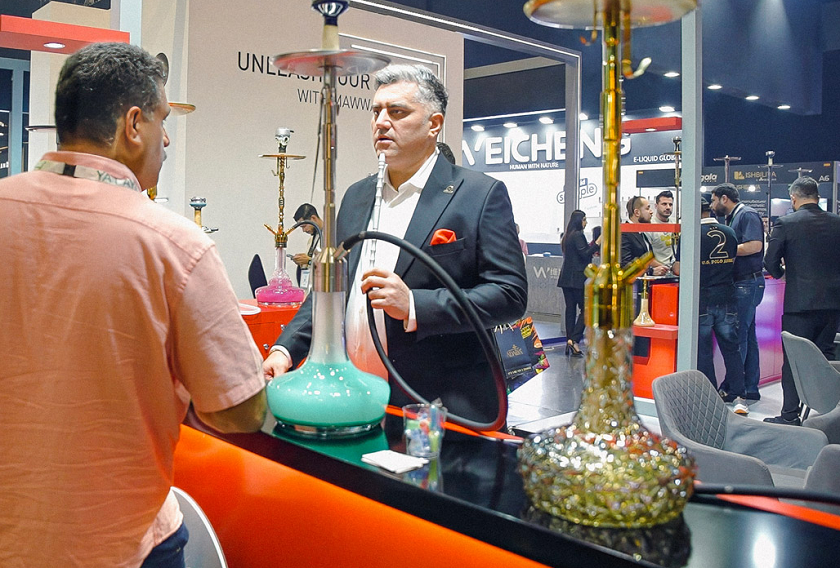 2027年中东迪拜水烟展览会World Shisha Dubai行业机械设备展品展台实拍