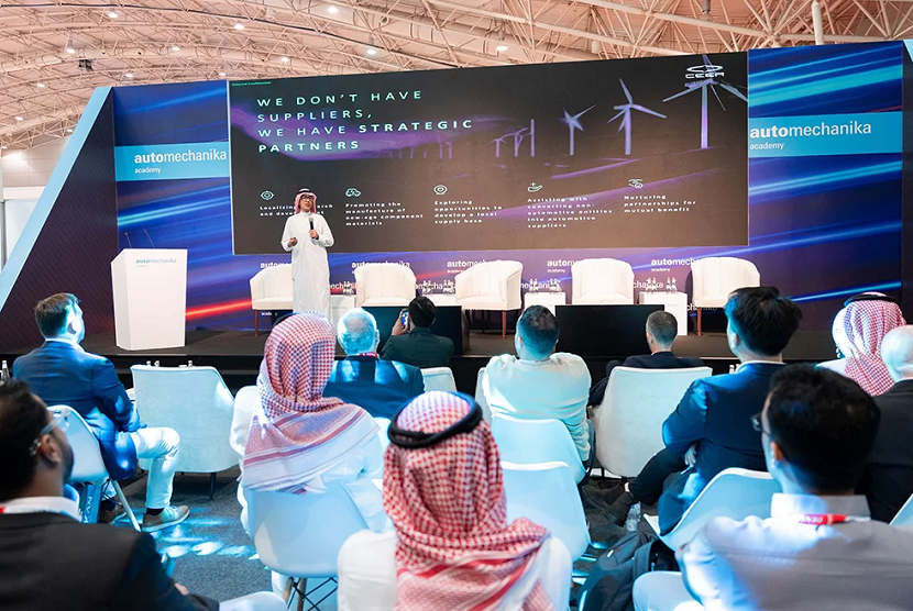 2027年法兰克福沙特汽配展Automechanika Riyadh展馆内部展台环境实拍