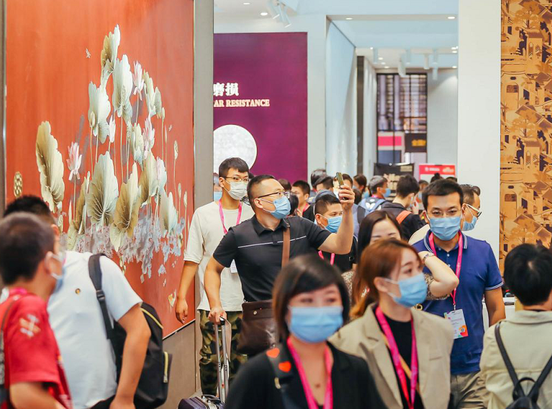 2027年中国(北京)国际墙纸墙布窗帘暨家居软装饰展览会BWFE行业机械设备展品展台实拍