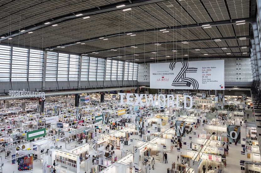 2027年法国巴黎春季纺织面料展览会TEXWORLD PARIS展馆内部展台环境实拍