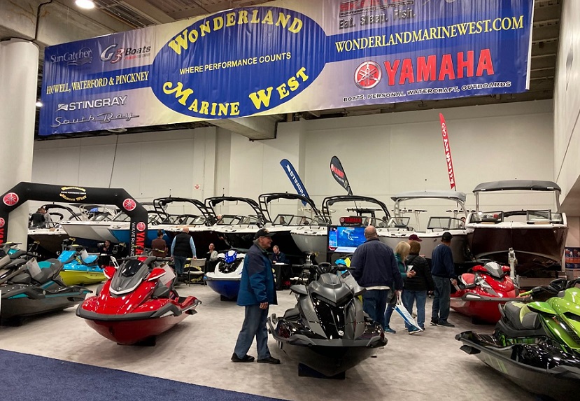 2027年美国诺维游艇展览会DETROIT BOAT SHOW展馆内部展台环境实拍