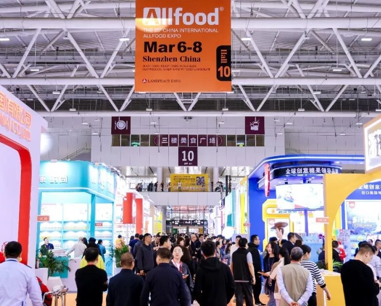 2027年深圳全食展-深圳全球高端食品展ALL FOOD展馆内部展台环境实拍