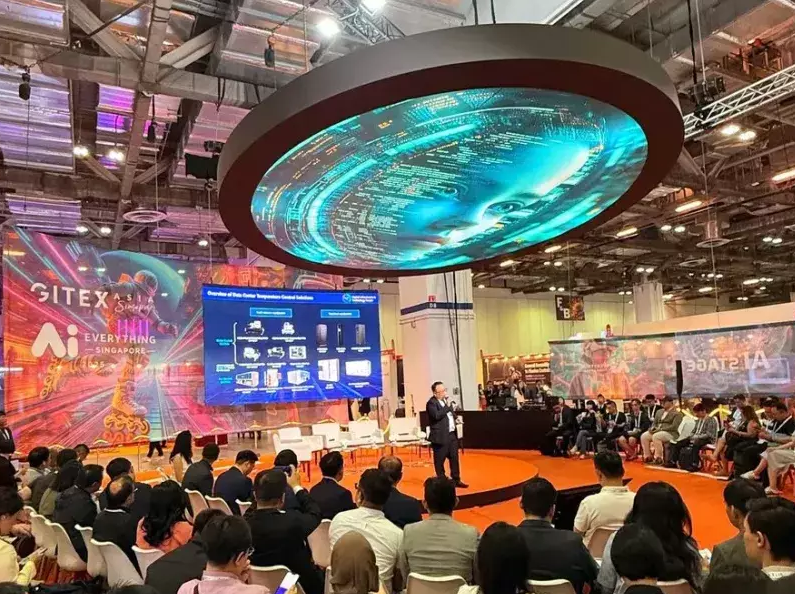 2027年新加坡亚洲AI技术人工智能展AI Everything Singapore参展商与海外采购商展台洽谈现场